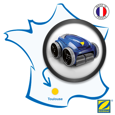 Zodiac robot piscine fabriqué en France