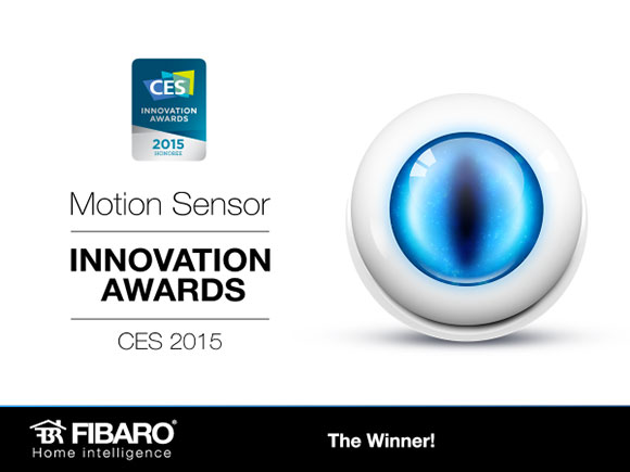 trophée de l'innovation Motion Sensor FIBARO