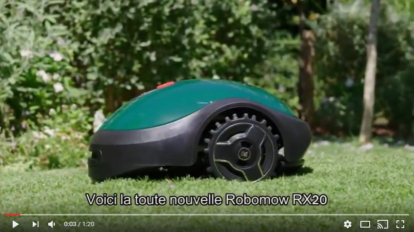 rx20 robomow robot tondeuse vidéo