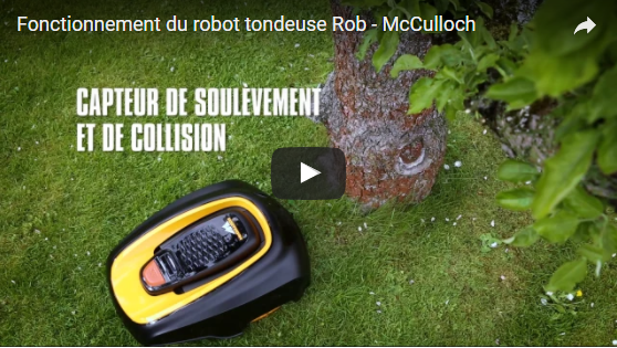 vidéo mc culloch robot tondeuse