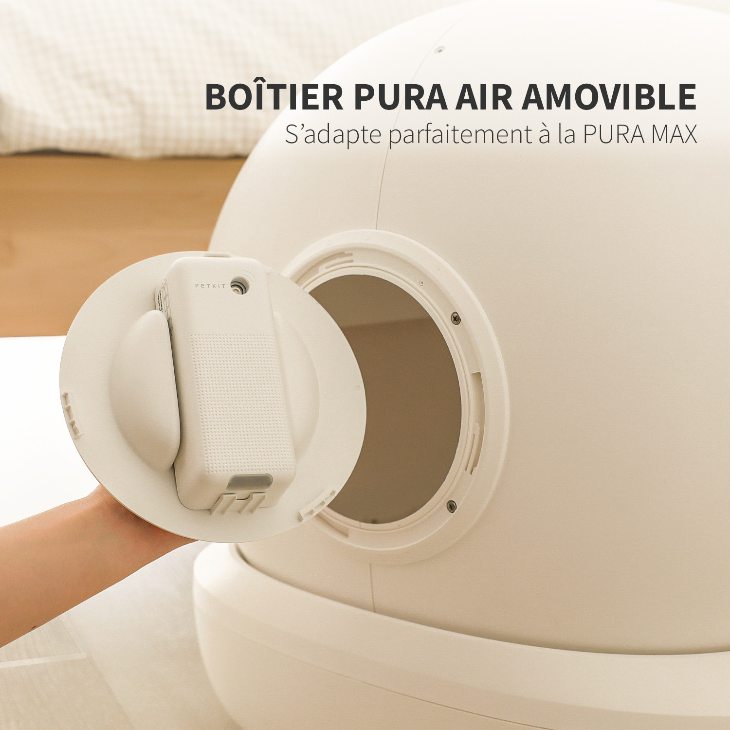 PETKIT Pura Air Smart Éliminateur d'odeurs pour animaux de compagnie, désodorisant  automatique à base de petites plantes 