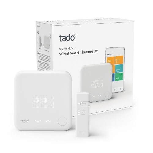 TADO Kit de démarrage Thermostat Intelligent et connecté filaire boite