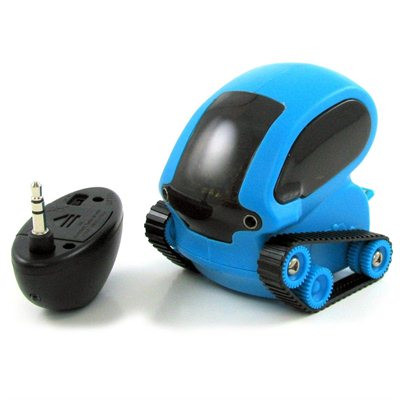 Desk Pets Tankbot Micro Robotic 3 Mode Tank Télécommande Jouet-Bleu 