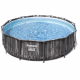 BESTWAY Steel Pro Max 366x100cm piscine hors sol ronde effet bois