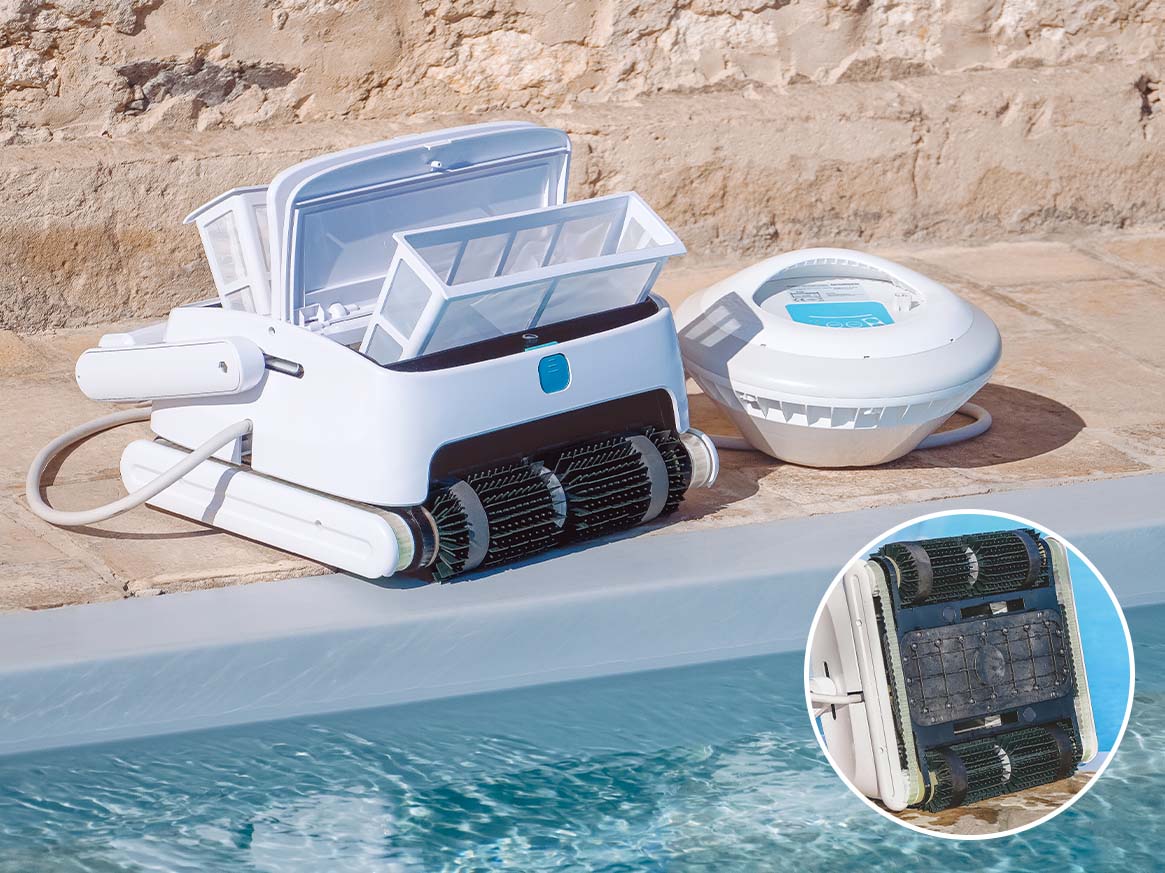 Robot piscine à batterie NOVARDEN NSR250b Agil + chariot
