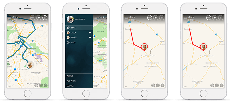 application gps tractive animaux